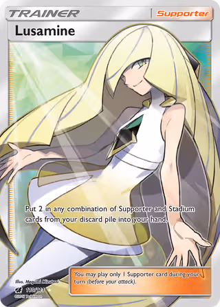 Lusamine 110/111 Pokemon card