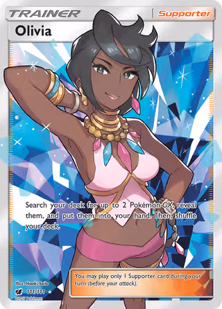 Olivia 111/111 Pokemon card