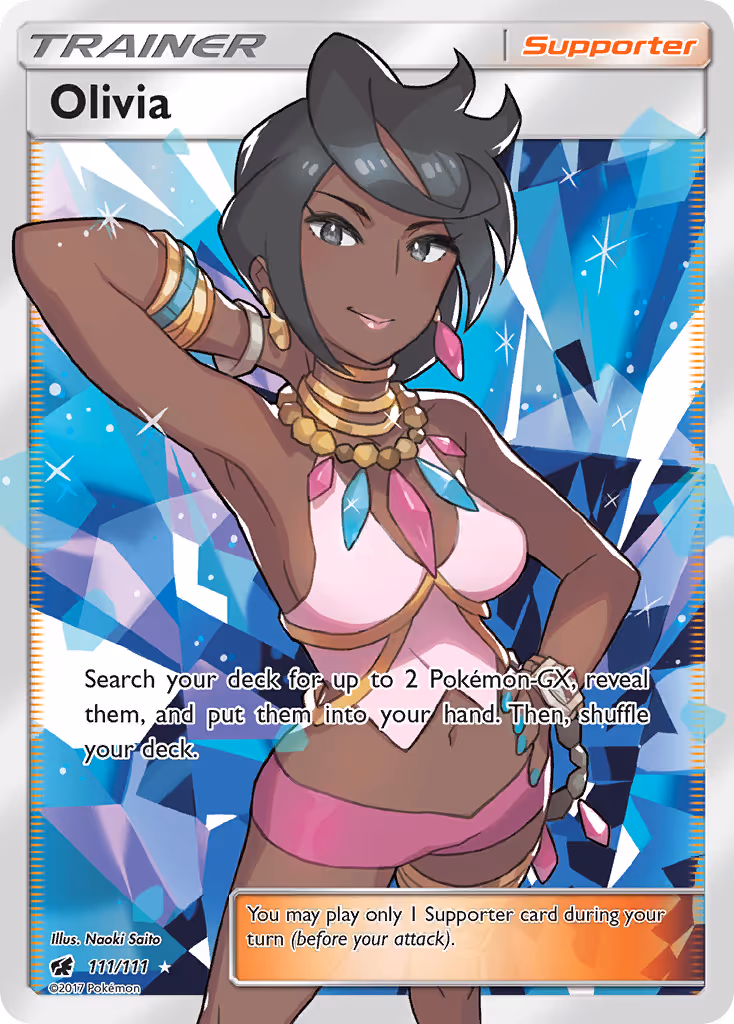 Olivia 111/111 Pokemon card