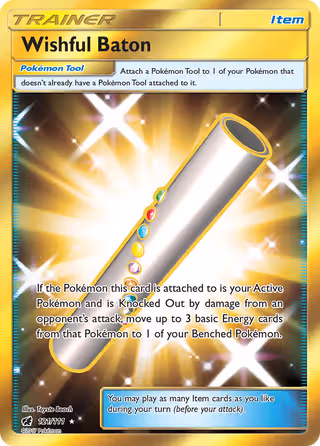 Wishful Baton 121/111 Pokemon card