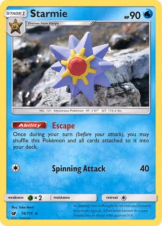 Starmie 16/111 Pokemon card
