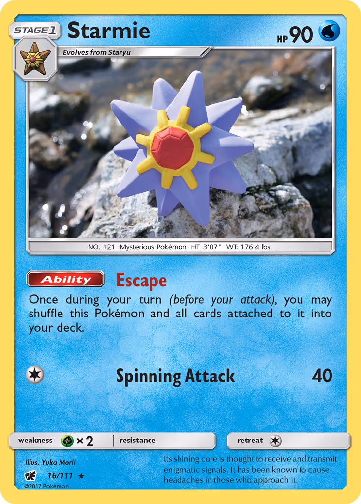 Starmie 16/111 Pokemon card