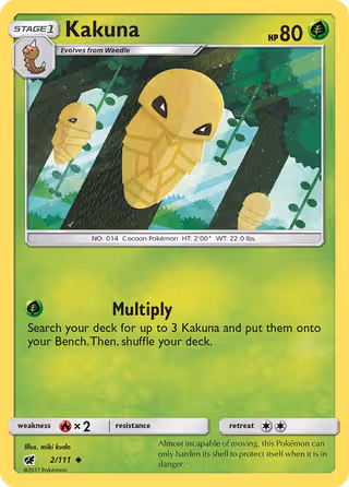 Kakuna 2/111 Pokemon card