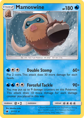 Mamoswine 21/111 Pokemon card