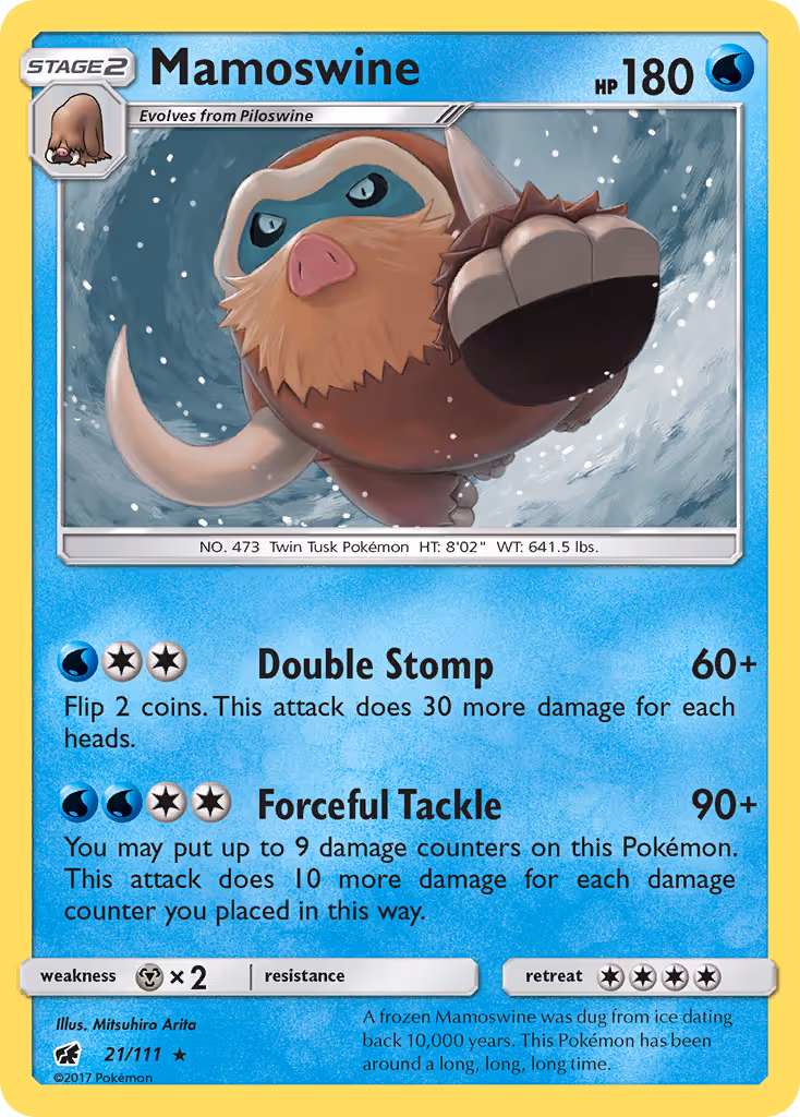Mamoswine 21/111 Pokemon card