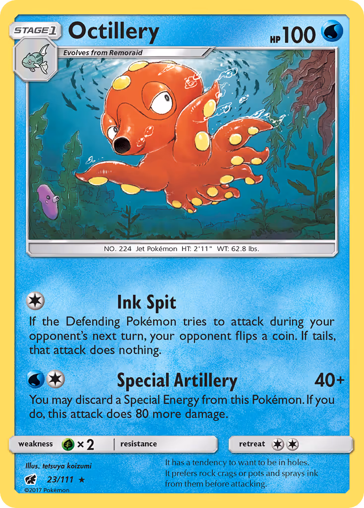 Octillery 23/111 Pokemon card