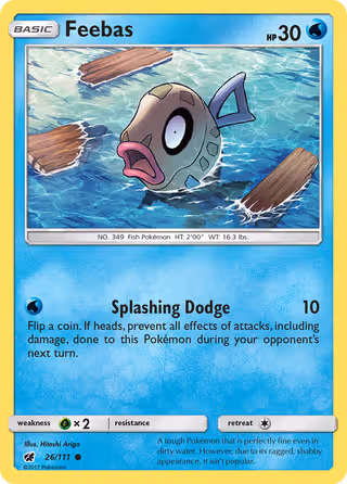 Feebas 26/111 Pokemon card
