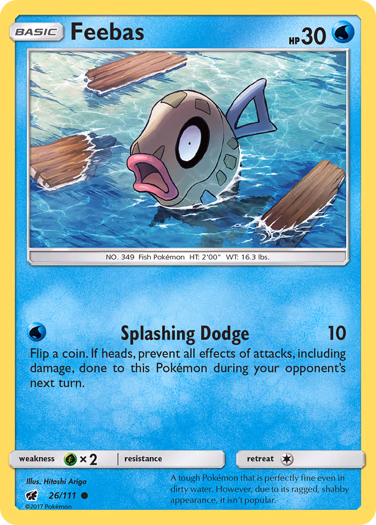 Feebas 26/111 Pokemon card