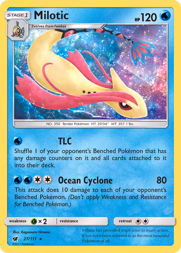 Milotic 27/111 Pokemon card