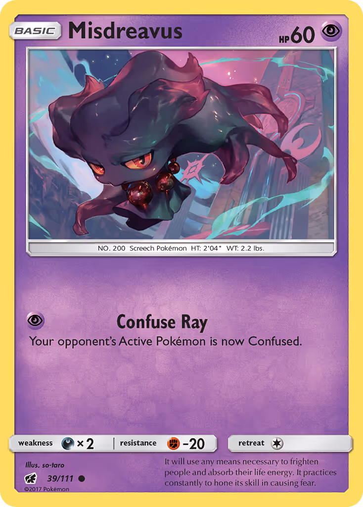 Misdreavus 39/111 Pokemon card