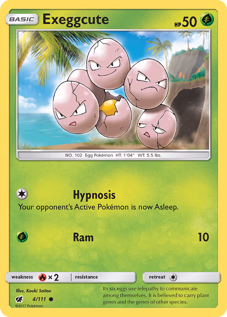Exeggcute 4/111 Pokemon card