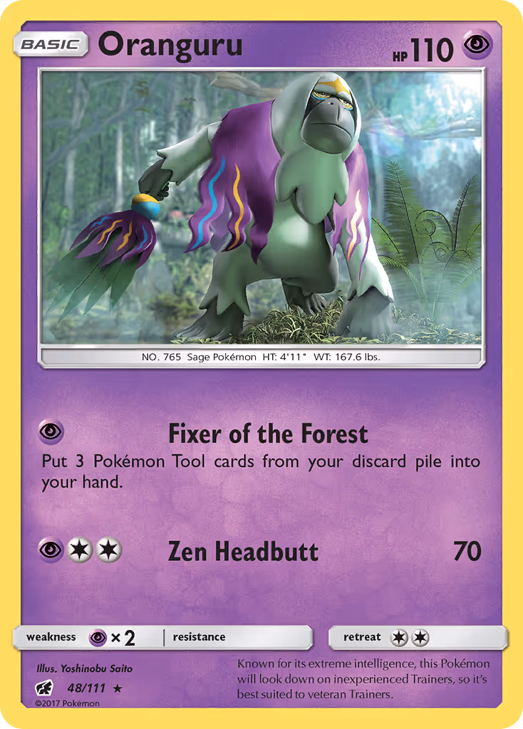 Oranguru 48/111 Pokemon card