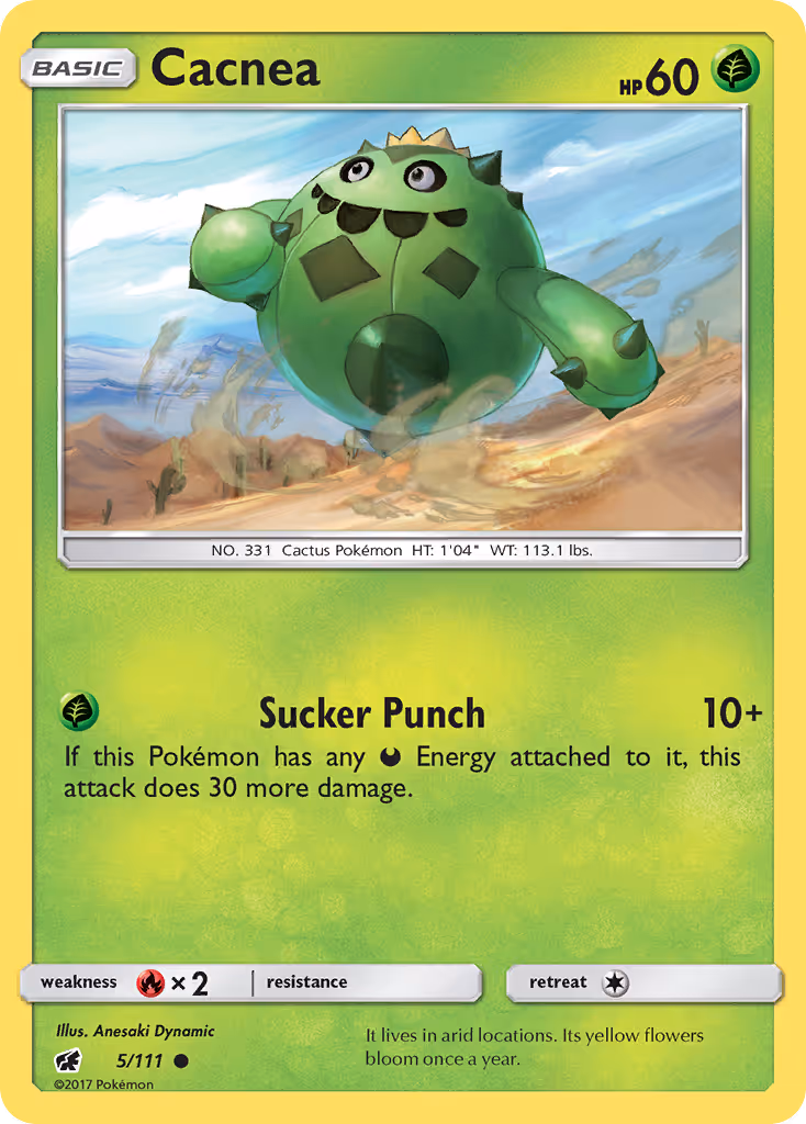 Cacnea 5/111 Pokemon card