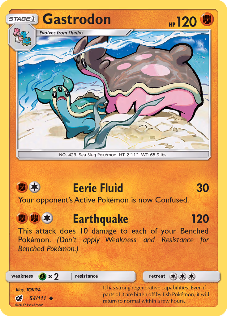 Gastrodon 54/111 Pokemon card