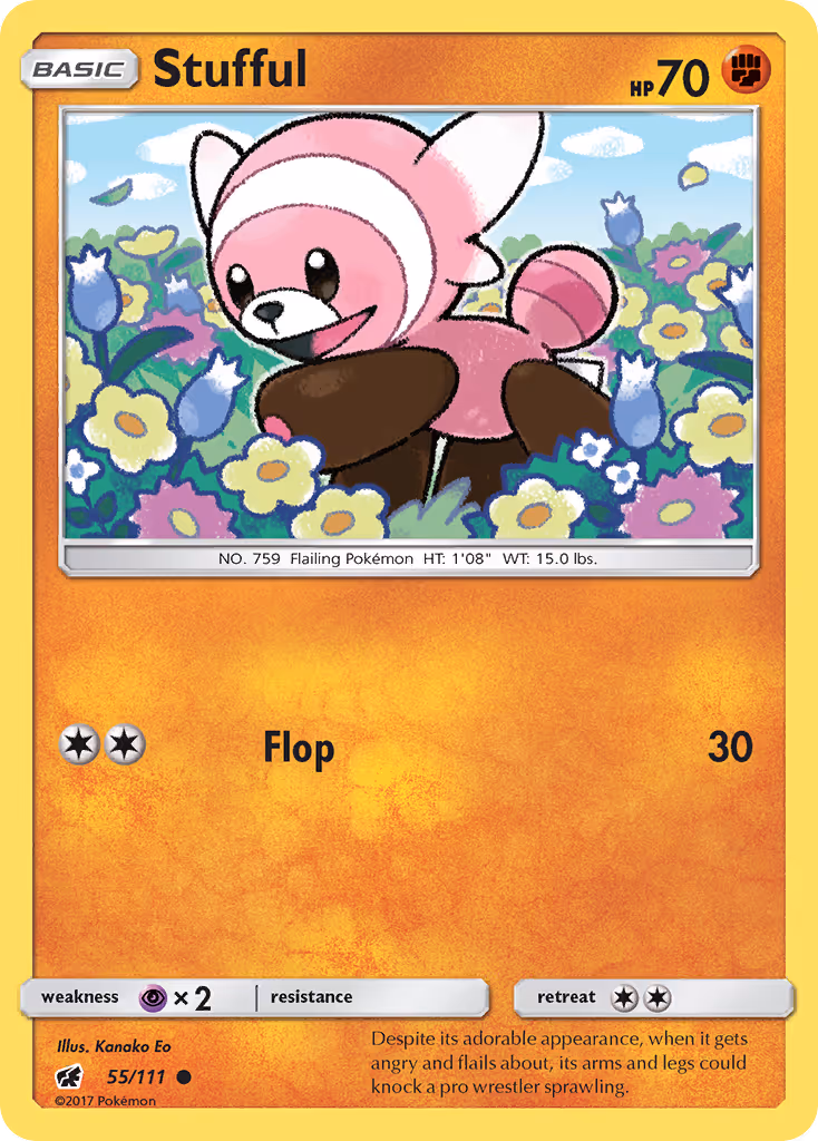 Stufful 55/111 Pokemon card