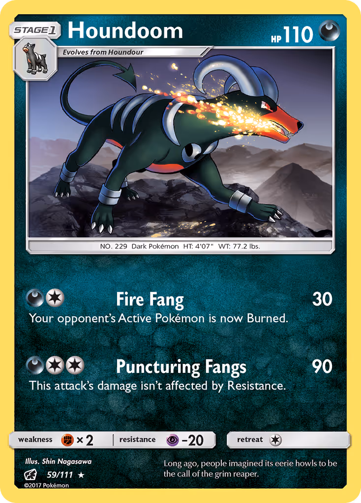 Houndoom 59/111 Pokemon card
