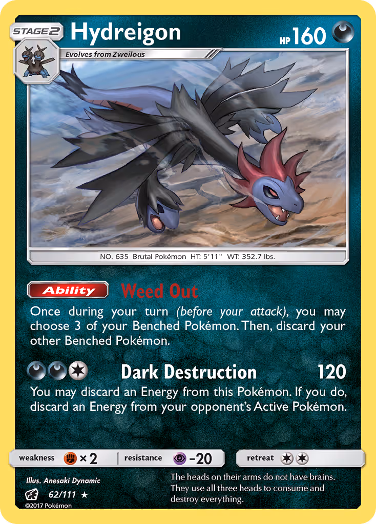 Hydreigon 62/111 Pokemon card