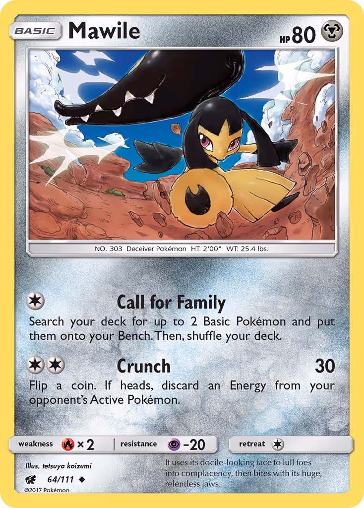 Mawile 64/111 Pokemon card