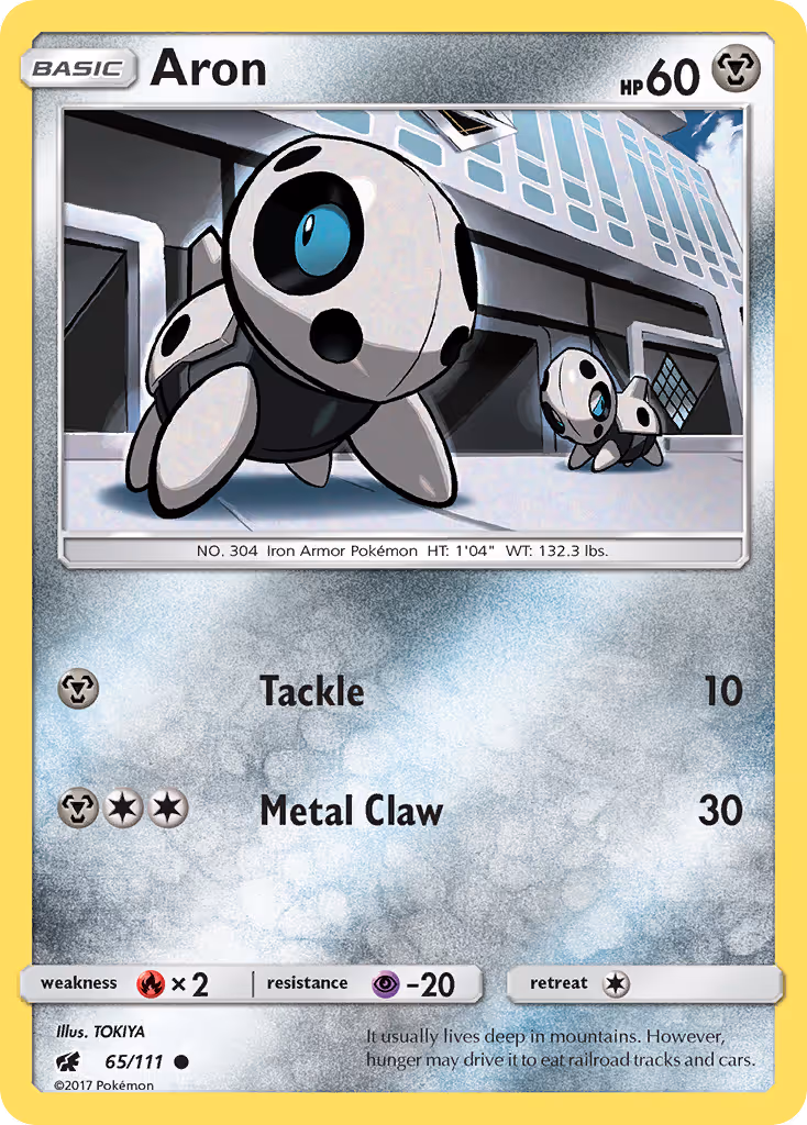 Aron 65/111 Pokemon card
