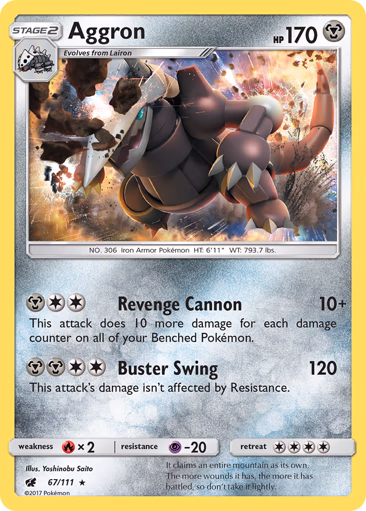 Aggron 67/111 Pokemon card