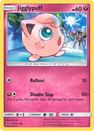 Jigglypuff 71/111 Pokemon card