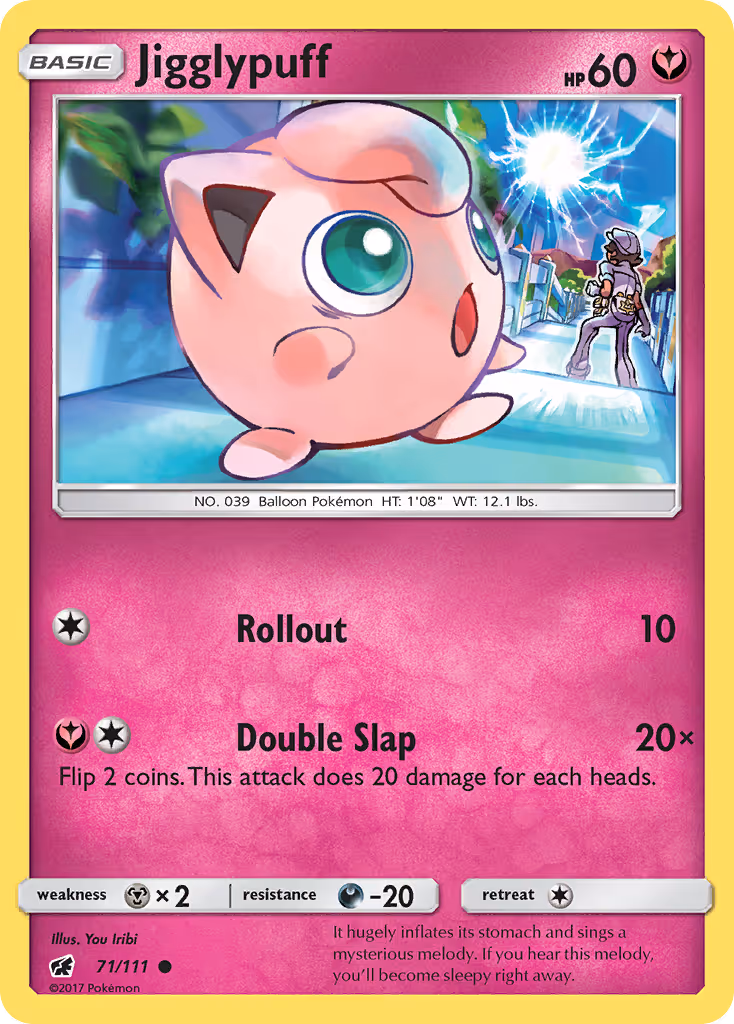 Jigglypuff 71/111 Pokemon card