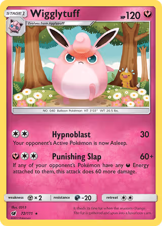 Wigglytuff 72/111 Pokemon card