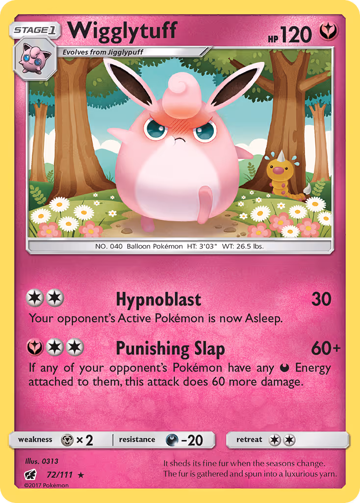 Wigglytuff 72/111 Pokemon card