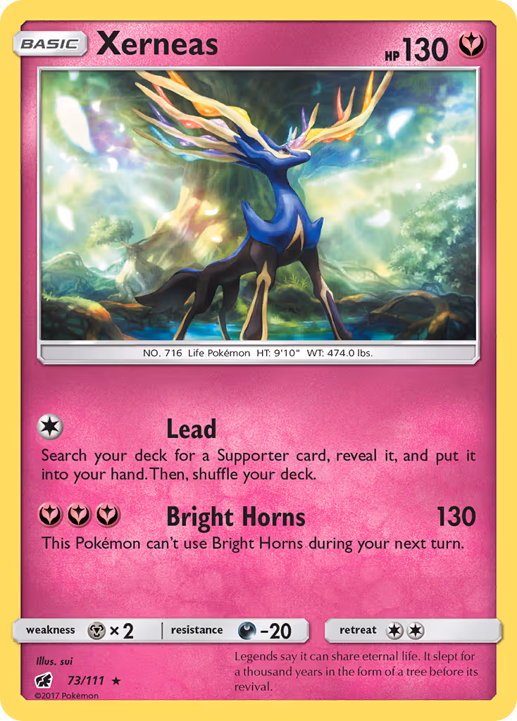 Xerneas 73/111 Pokemon card