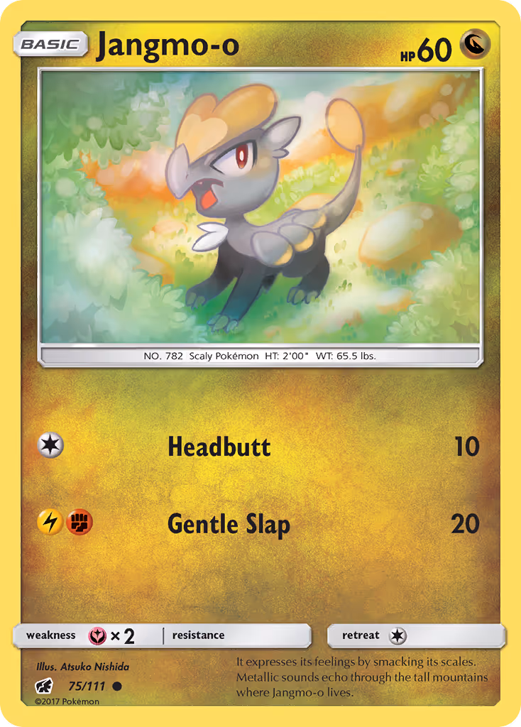 Jangmo-o 75/111 Pokemon card