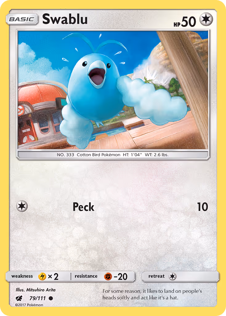 Swablu 79/111 Pokemon card