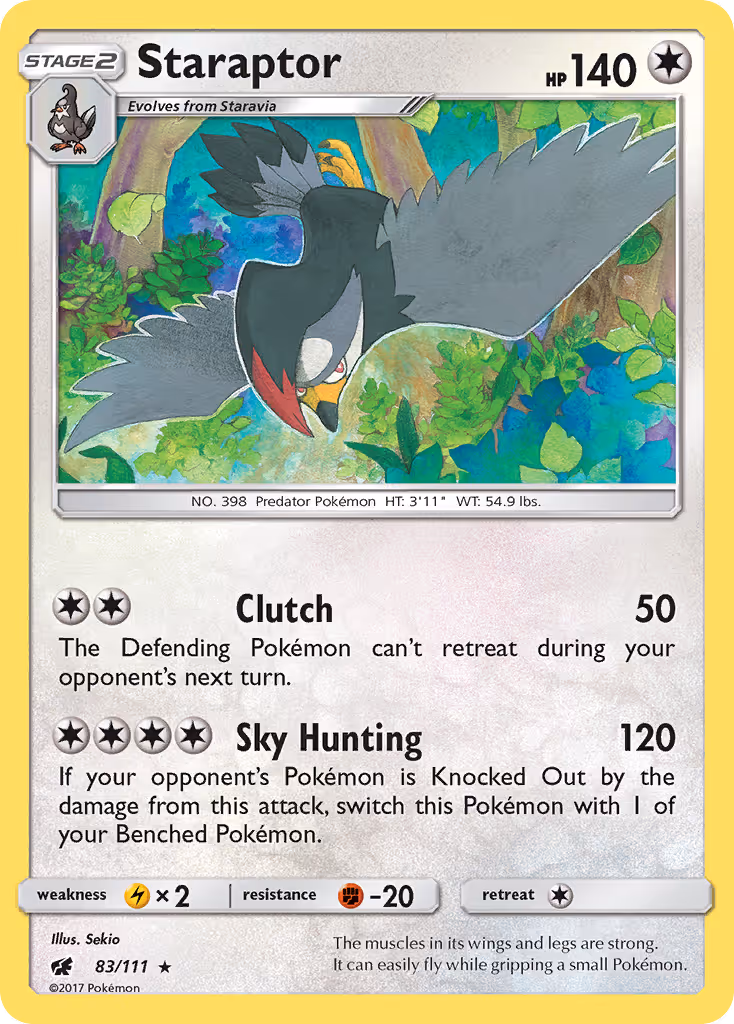 Staraptor 83/111 Pokemon card