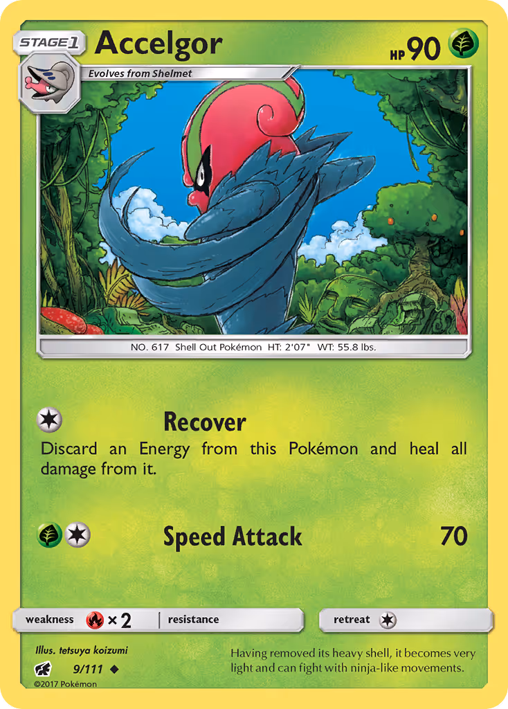 Accelgor 9/111 Pokemon card