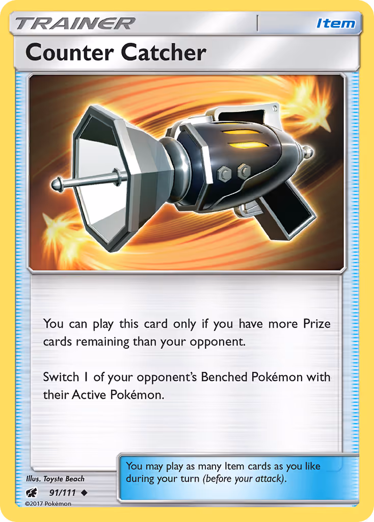 Counter Catcher 91/111 Pokemon card