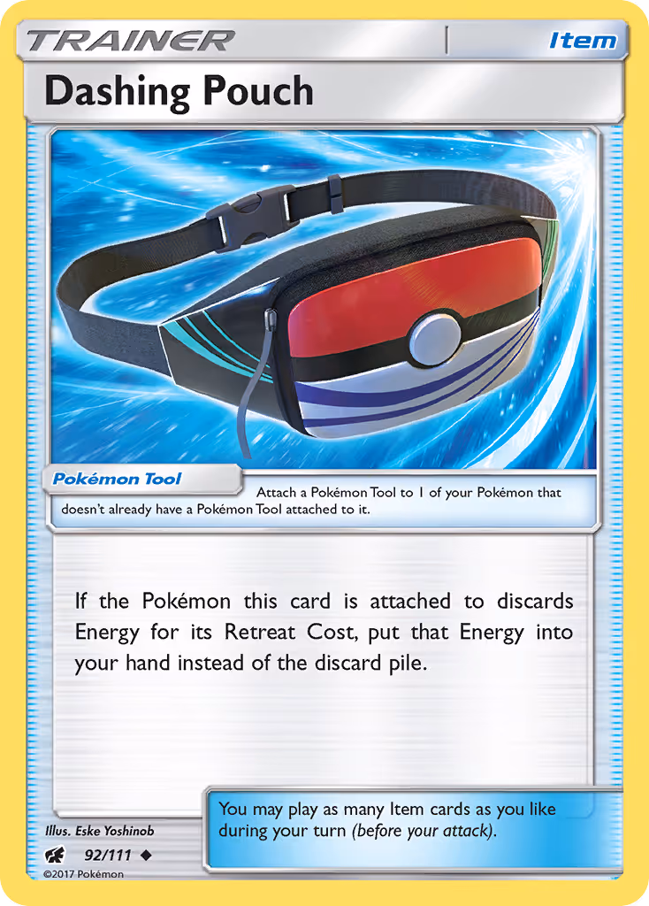 Dashing Pouch 92/111 Pokemon card