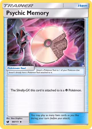Psychic Memory 98/111 Pokemon card
