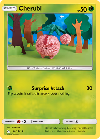 Cherubi 10/156 Pokemon card