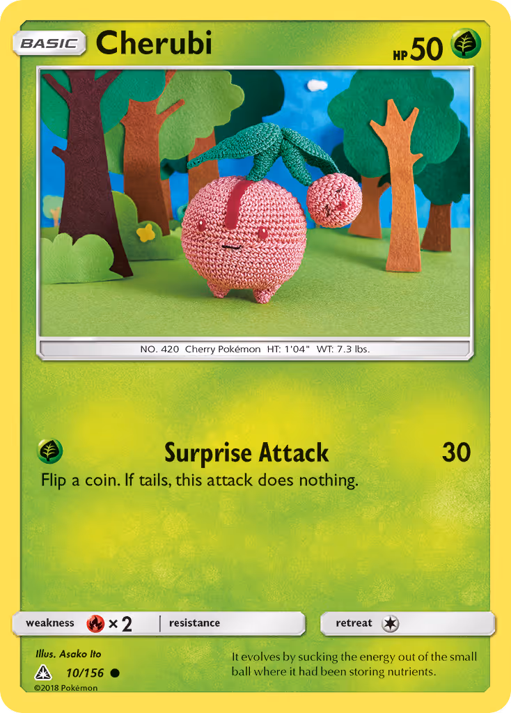 Cherubi 10/156 Pokemon card