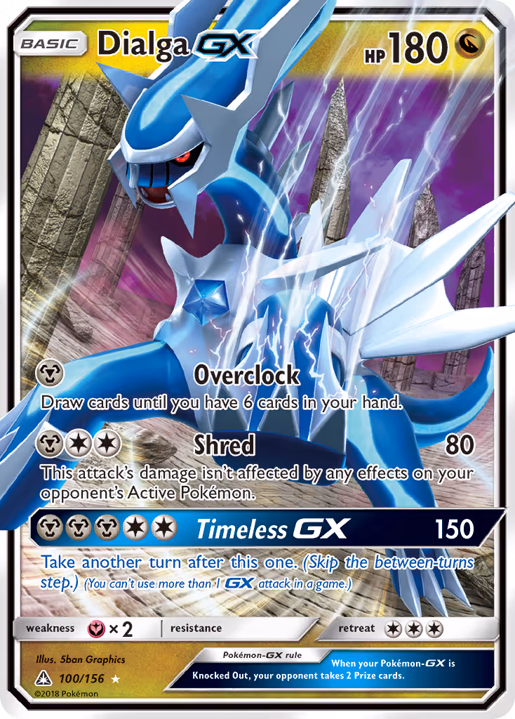 Dialga GX 100/156 Pokemon card