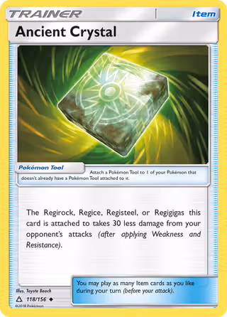 Ancient Crystal 118/156 Pokemon card