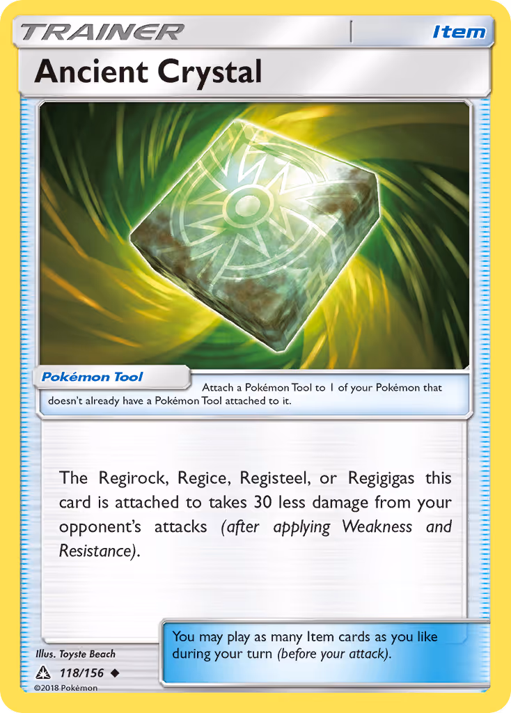 Ancient Crystal 118/156 Pokemon card