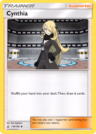Cynthia 119/156 Pokemon card