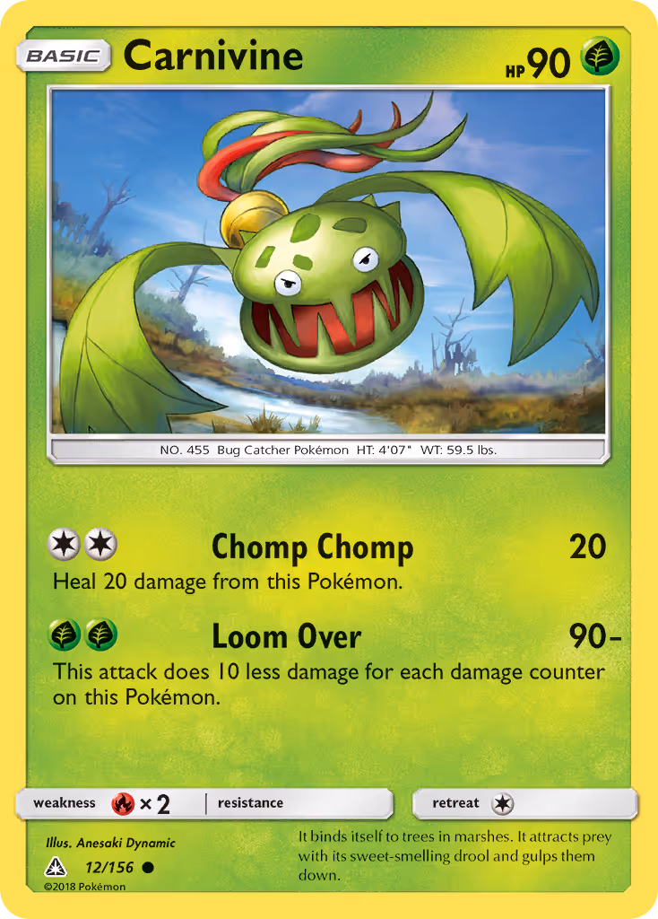 Carnivine 12/156 Pokemon card