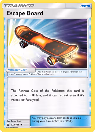 Escape Board 122/156 Pokemon card