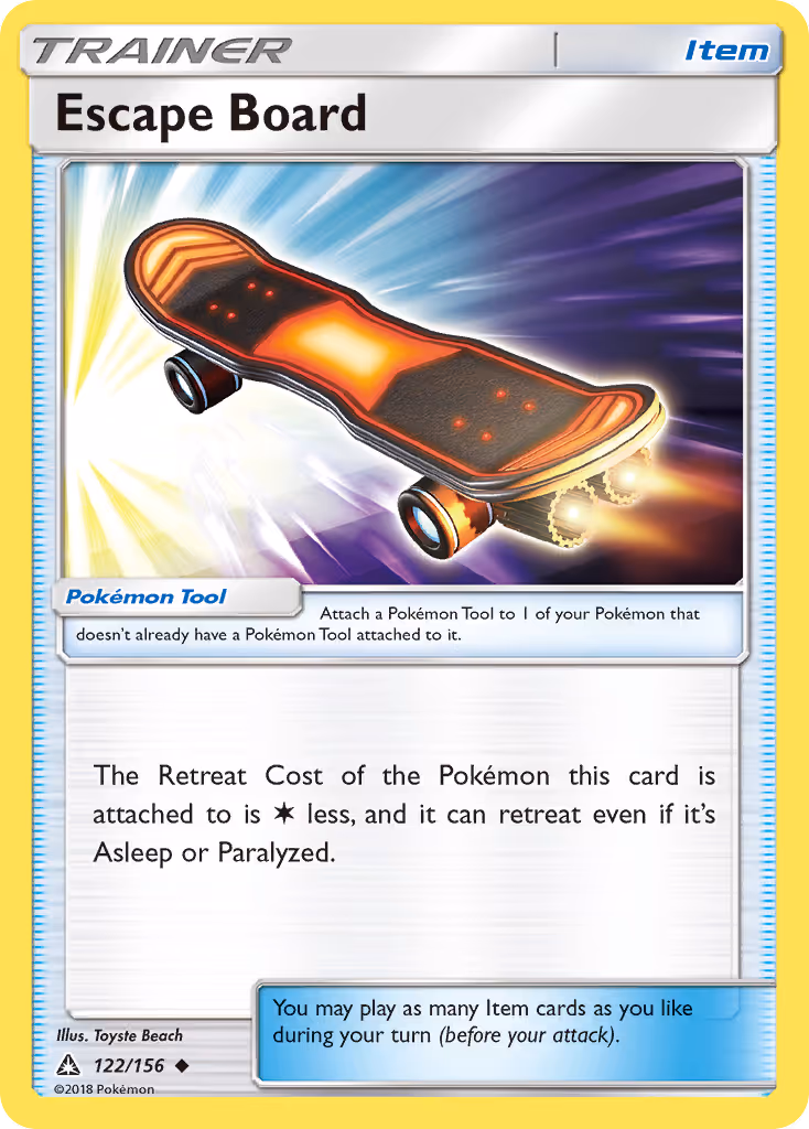 Escape Board 122/156 Pokemon card