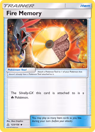Fire Memory 123/156 Pokemon card