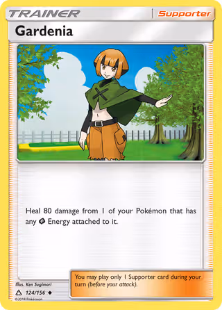 Gardenia 124/156 Pokemon card
