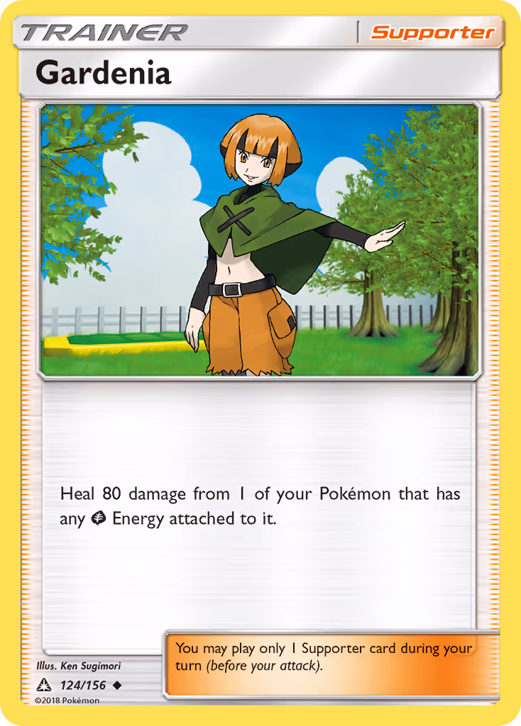 Gardenia 124/156 Pokemon card