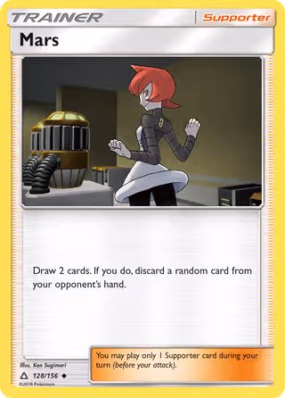 Mars 128/156 Pokemon card