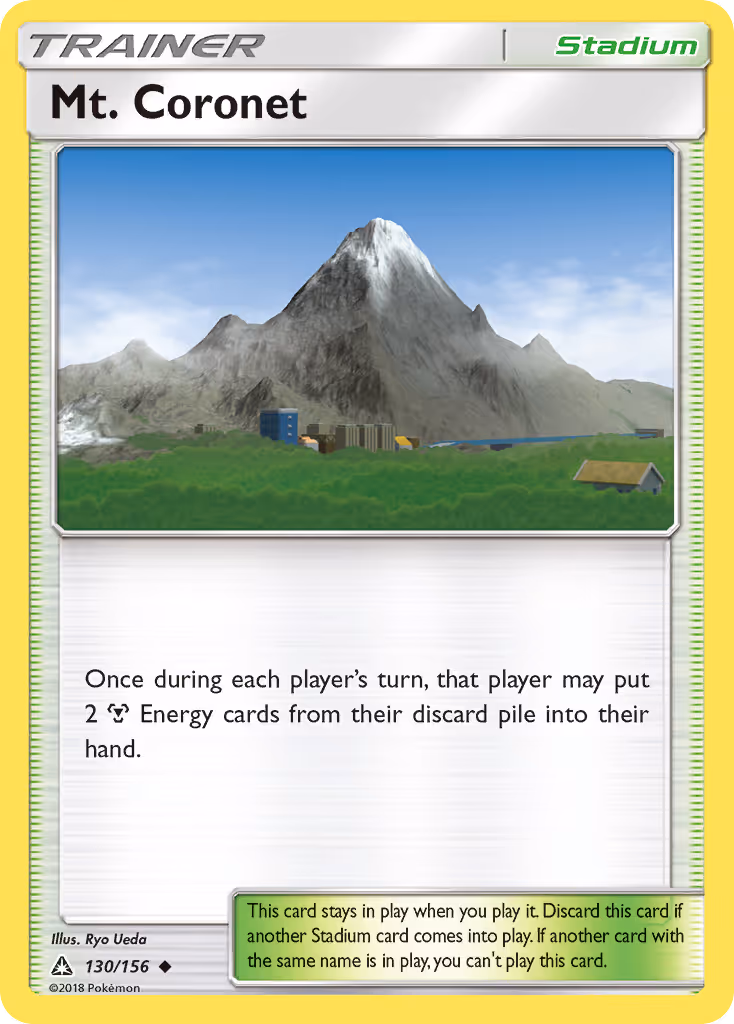 Mt. Coronet 130/156 Pokemon card
